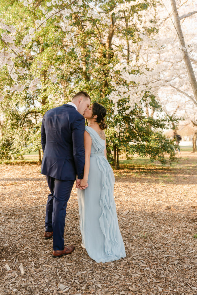 washington dc cherry blossom session, washington dc cherry blossom engagement, washington dc wedding photographer, kathleen marie Ward photography dc, cherry blossom festival, dc engagements, dc weddings, spring in dc, how to photograph the cherry blossoms in dc